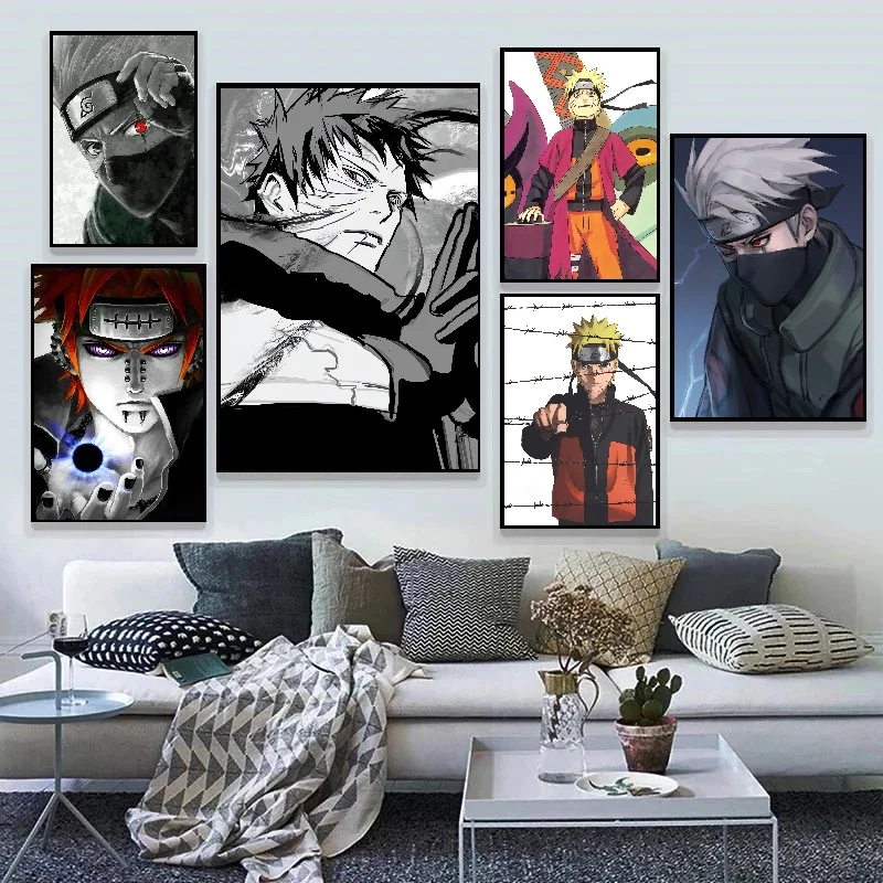 Bandai Anime Naruto Poster Canvas Painting No Frame Wall Decoration Painting Picture Decorative Removable Living Room Art Print