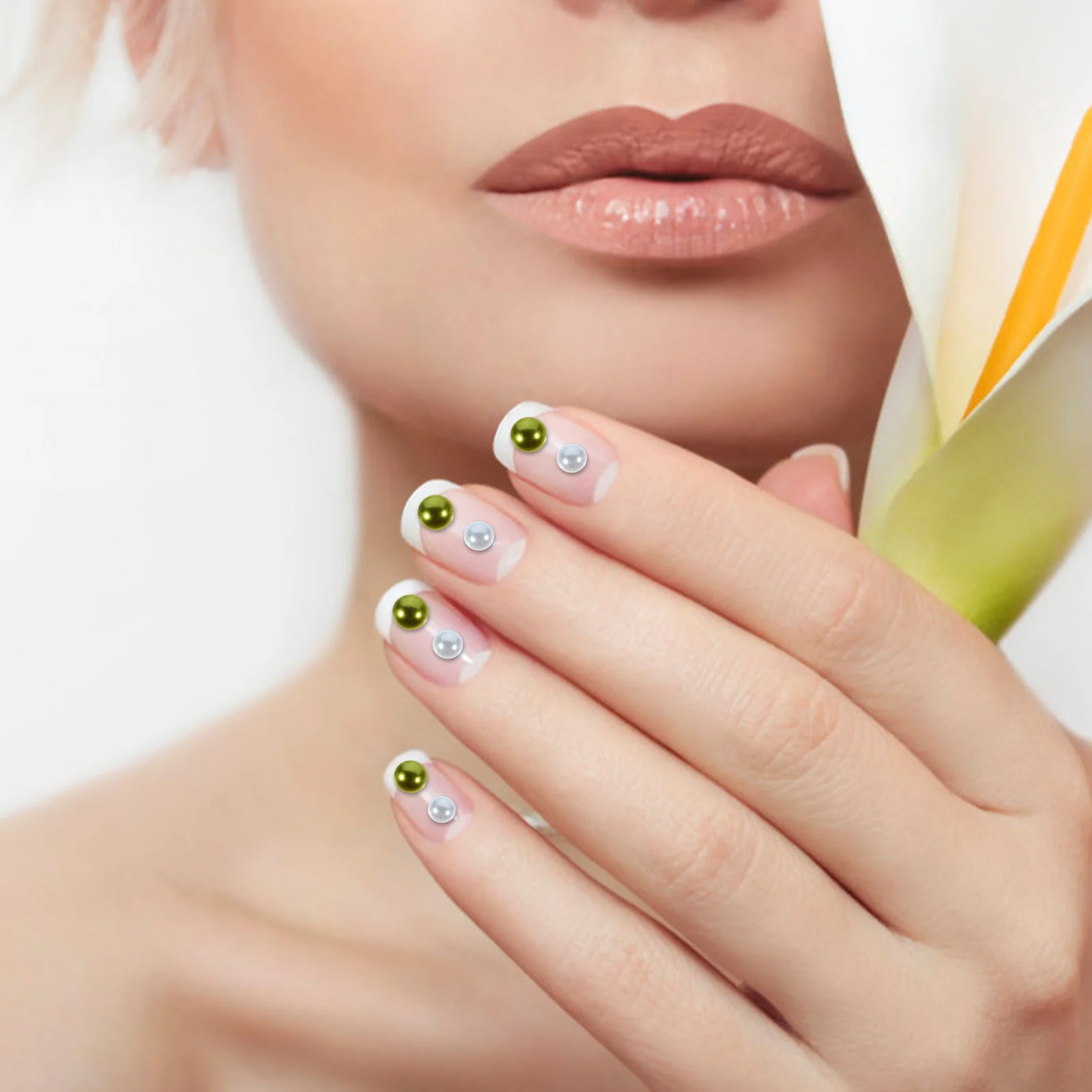 

1 Box Half Pearls for Crafts Flatback Pearl Art DIY Nail Decor Manicure Supplies Fashion Jewelry Making Shiny Clothing