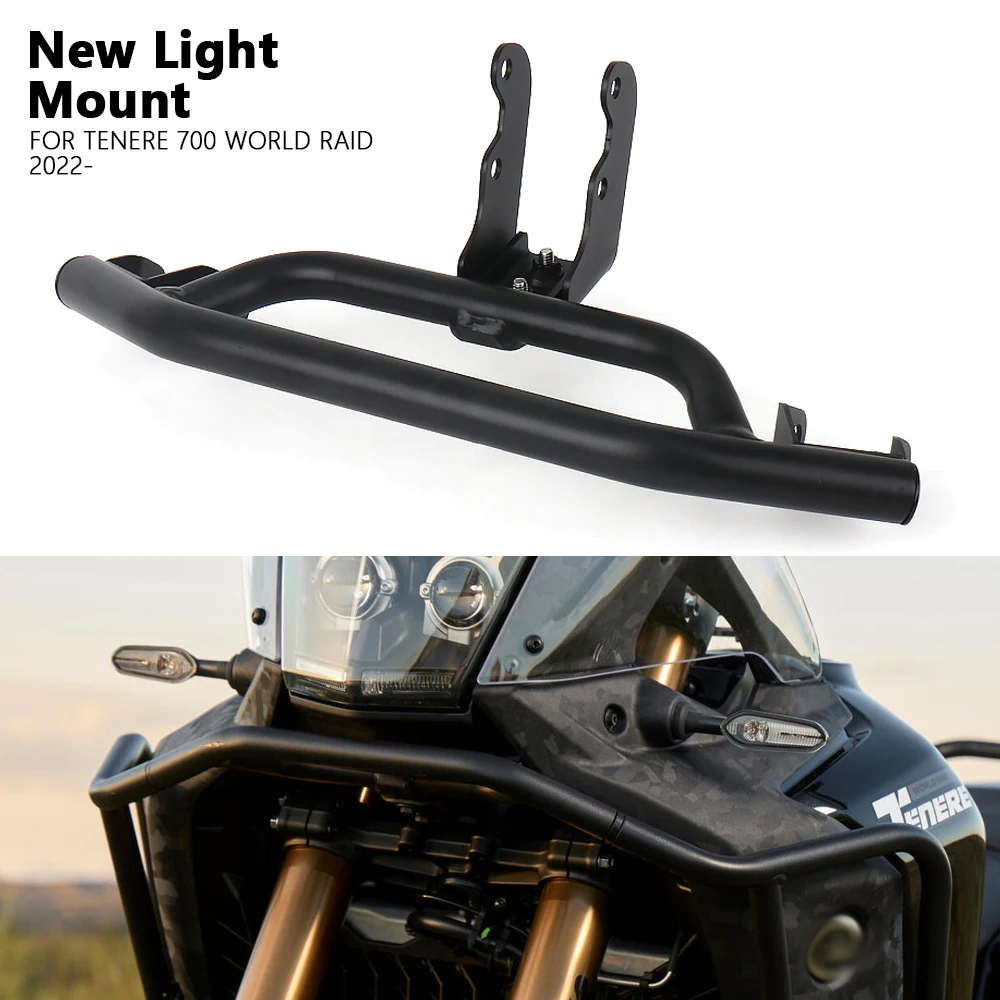 

New Motorcycle Fog Light Bracket Lamp Auxiliary Bar Holder For Yamaha Tenere 700 World Raid Tenere700 TENERE700 WORLD RAID 2022-