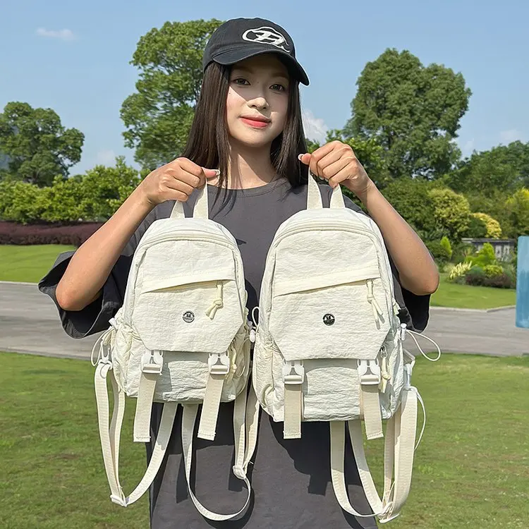 

2025 Summer New 172 Backpack Student Schoolbag Shoulder Bag Commuting Large Capacity Multi-pocket Schoolbag