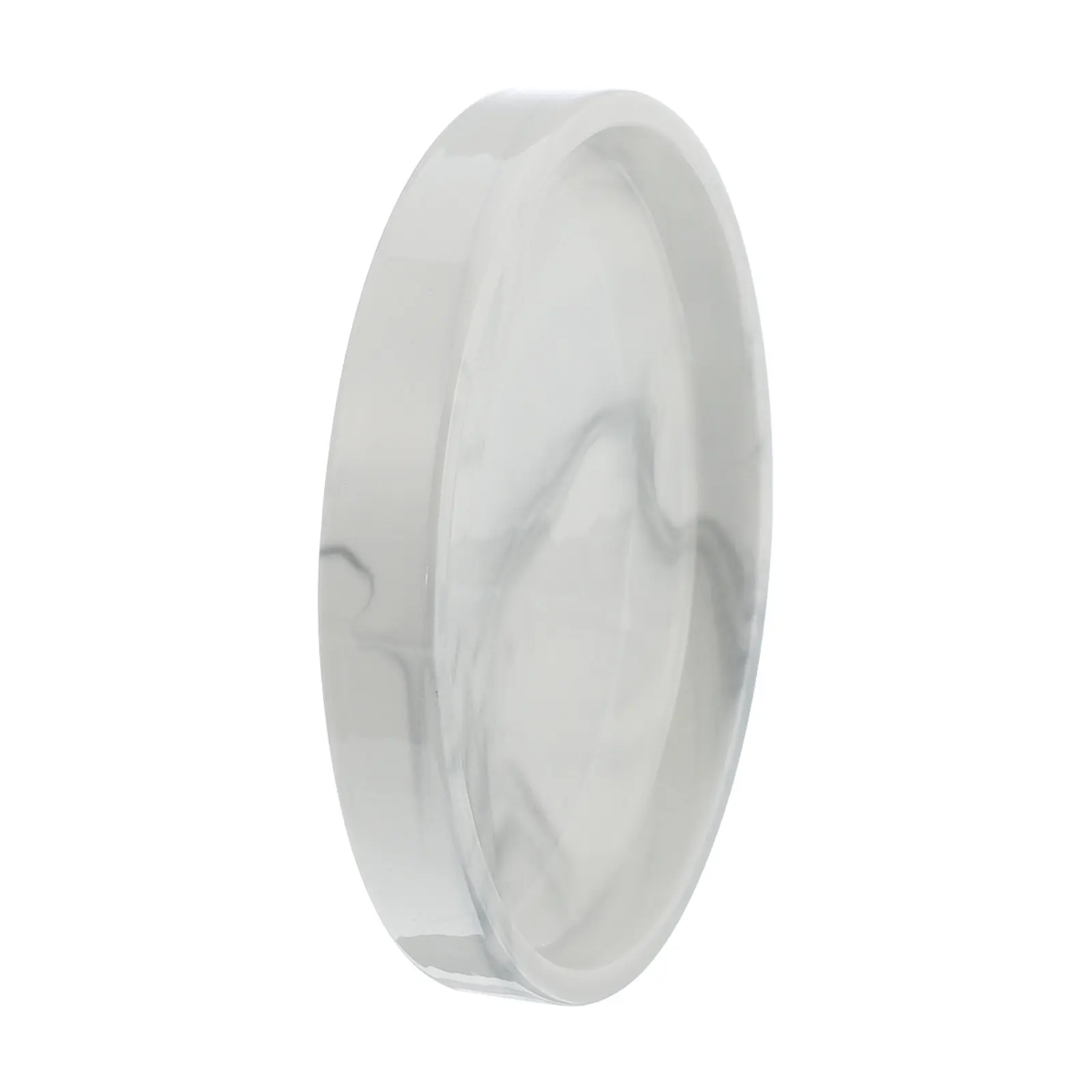 1Pcs Marble Look Ceramic Jewelry Storage Plate Nordic Design Multipurpose Serving Tray Home Adornment Ceramic Storage Plate
