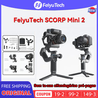 FeiyuTech SCORP Mini 2 All-in-One 3-Axis Handheld Camera Phone Gimbal Stabilizer for Sony ZVE10 A7S3 A6700 iPhone 15 AI Tracker