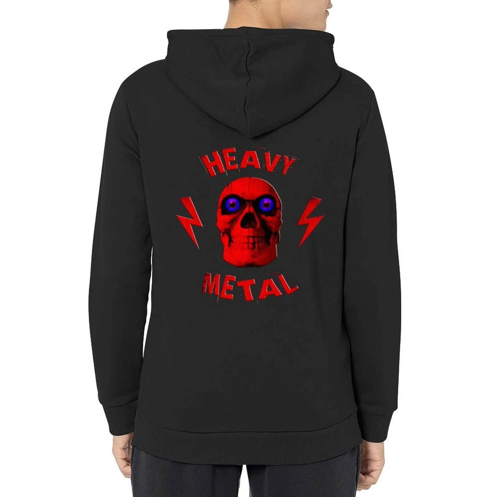 

HEAVY METAL Hoodie hooded shirt men clothing korean autumn clothes clothes for men hoodie men