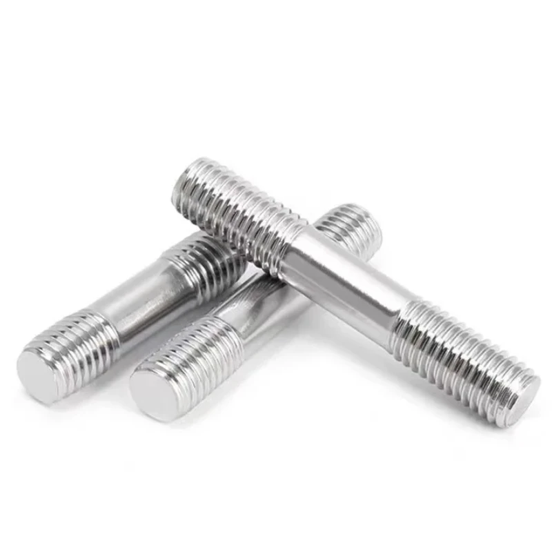 304ステンレス鋼,m3,m4,m5,m6-m16,両端ねじ付きロッドねじ,二重頭ボルト,壁へのスタッド