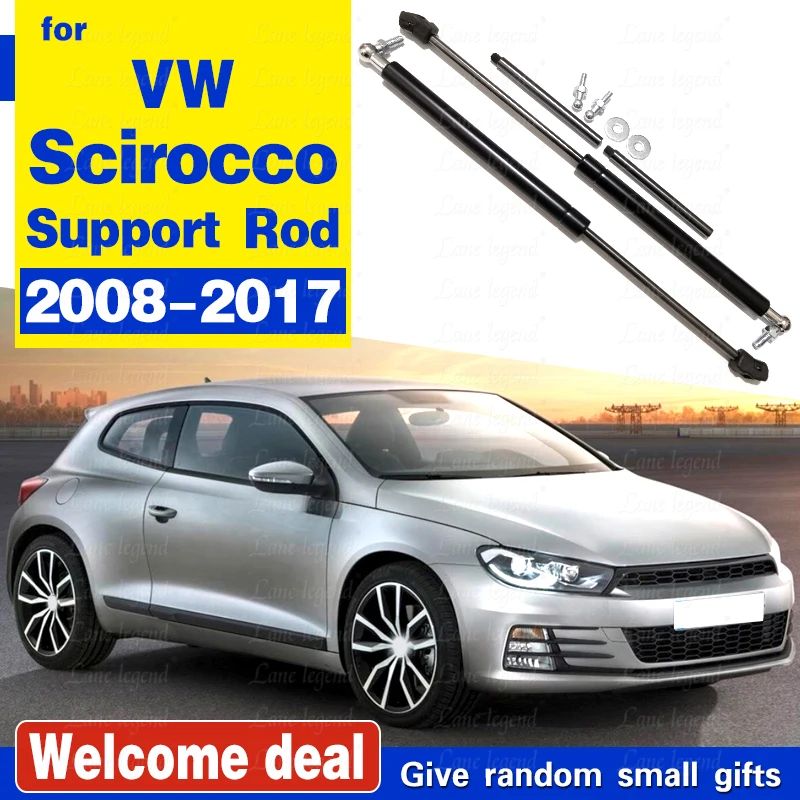 For VW SCIROCCO 2008-2015 2016 2017 R GTS GT24 Car Bonnet Hood Gas Spring Shock Lift Strut Bar Support Hydraulic Rod Car-styling