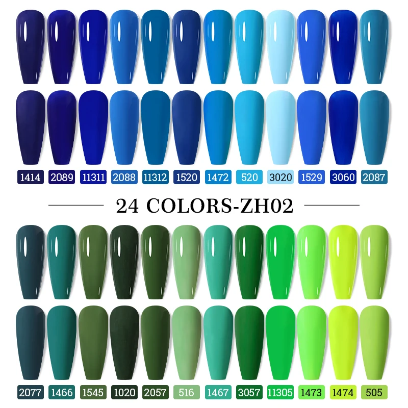 Arte Clavo 15 مللي 24 قطعة/المجموعة هلام مسمار مجموعة طلاء الأظافر كيت شبه دائم قاعدة معطف فوقي LED ورنيش الصيف النيون الألوان UV رسومات أظافر هلام #2