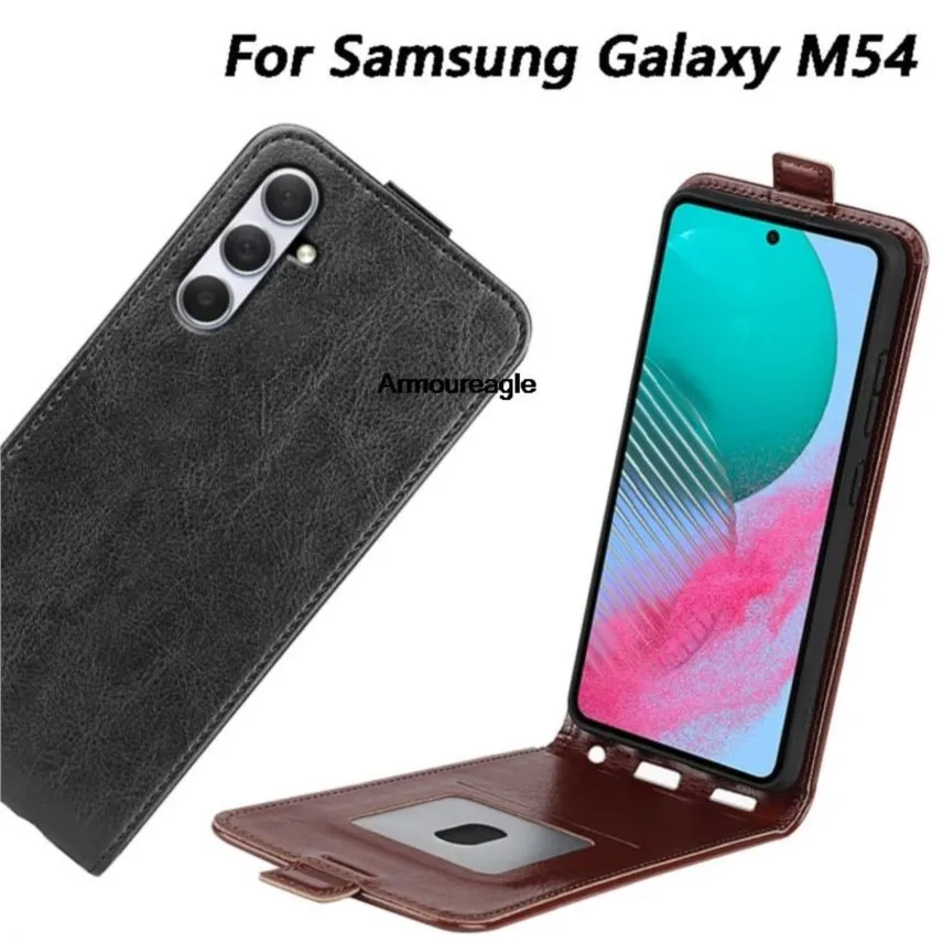 fold vertical flip case guard protect on for samsung galaxy m54 5g 6.7