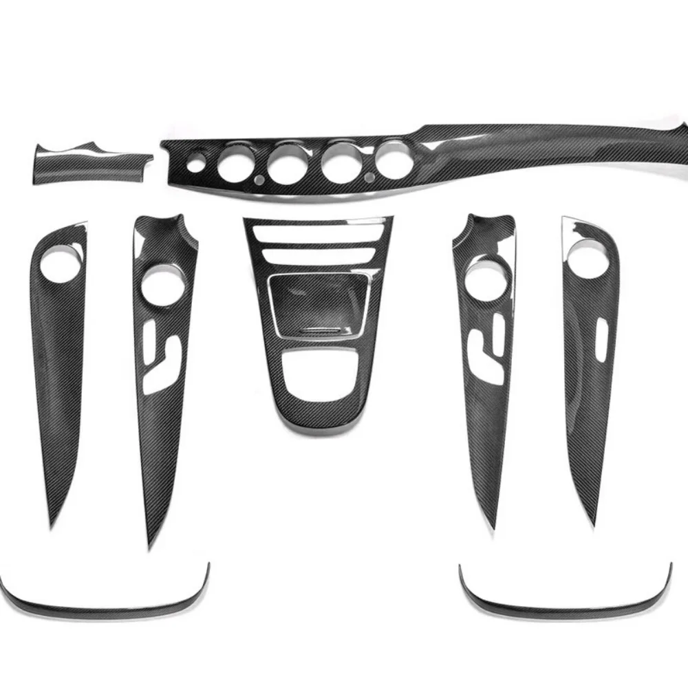 Carbon fiber Car interior trims for Mercedes Benz E-class W213 18-22 Air conditioning panel interior Auto interior