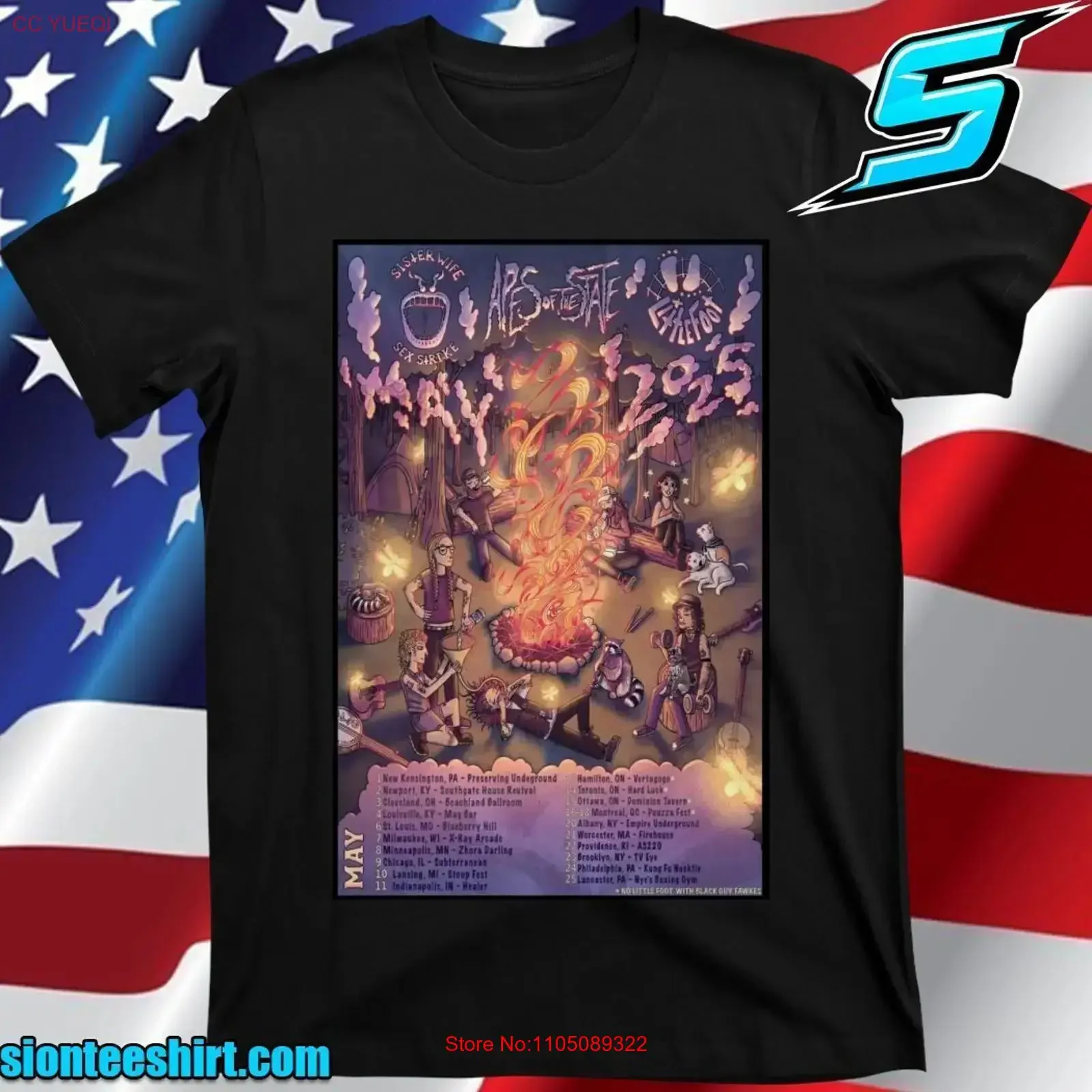 قرود الدولة قد يظهر 2025 تي شيرت مقاس S 5XL عتيق مغسول ملابس غير رسمية ناعمة مصممة أوم ممتدة أنيقة