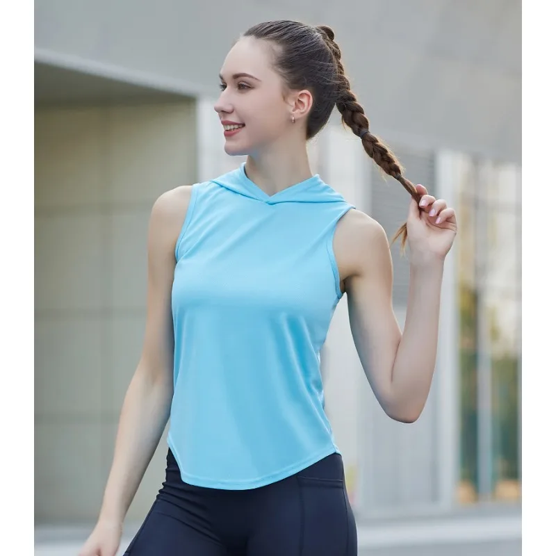 Undershirt Outdoor Running Breathable Quick Dry Casual Wear Athletic FITNESS Basketball Hooded Menswear Loose T-shirt Tops
