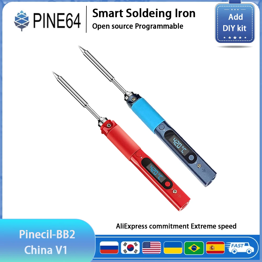 Pine64 BB2 Pinecil V1 lutownica TS B2 przenośne gniazdo TYPE-C do narzędzi spawalniczych stała temperatura inteligentna konserwacja