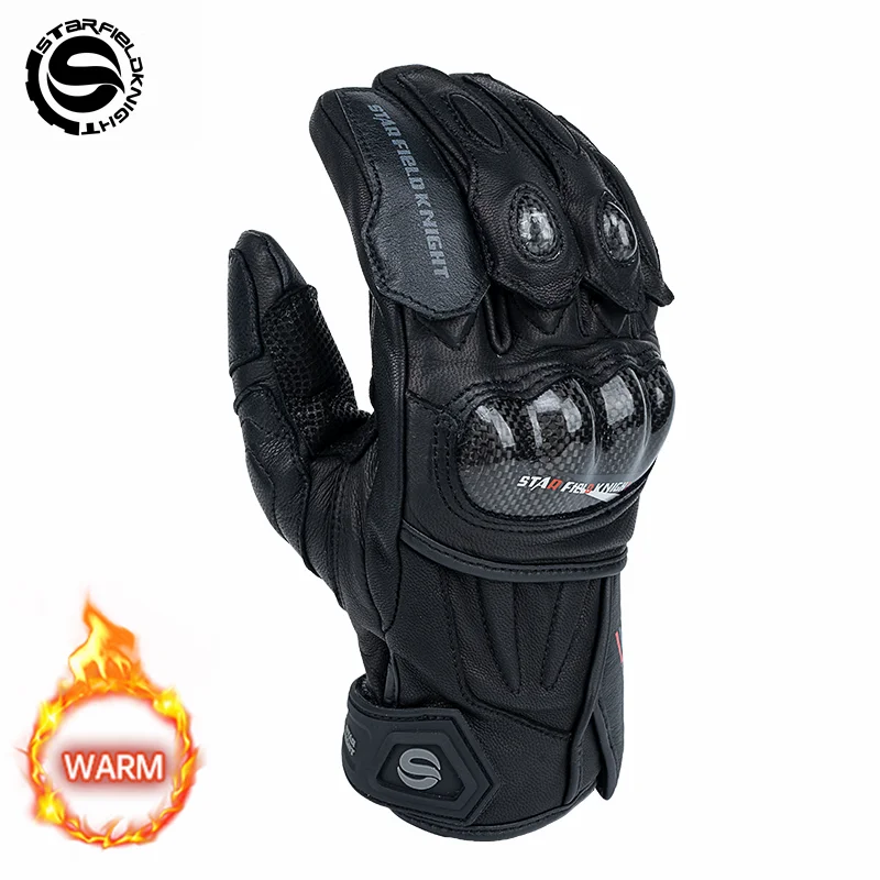 

Star Field Knight Winter Warm Motorcycle Gloves Waterproof Inner Liner Carbon Fiber Riding Protection Non-slip Wear-resistant