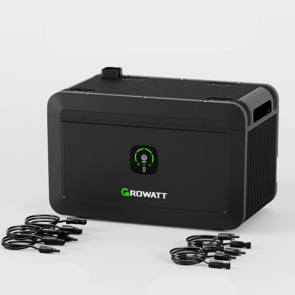Growatt NOAH 2000 2,048kWh Balkonkraftwerk Speicher LiFePO4 mit 1800 W PV-Eingangsleistung IP66 Für Balkonkraftanlagen