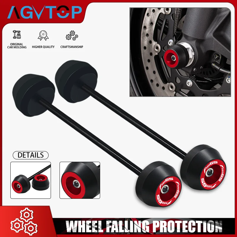 

Motorcycle Front & Rear Axle Fork Wheel Crash Sliders Pad For F750GS F850GS 2019-2023 2024 2025 Wheel Protector f750gs f850gs