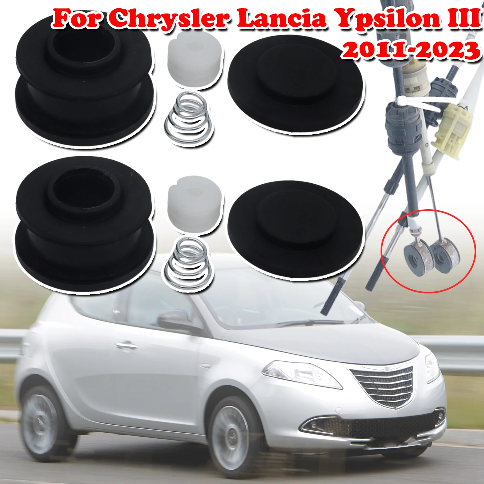 

2 шт. трос переключения передач для Chrysler Lancia Ypsilon III, концевая тяга рычага, соединительная втулка 2011 2012 2013 2014-2023