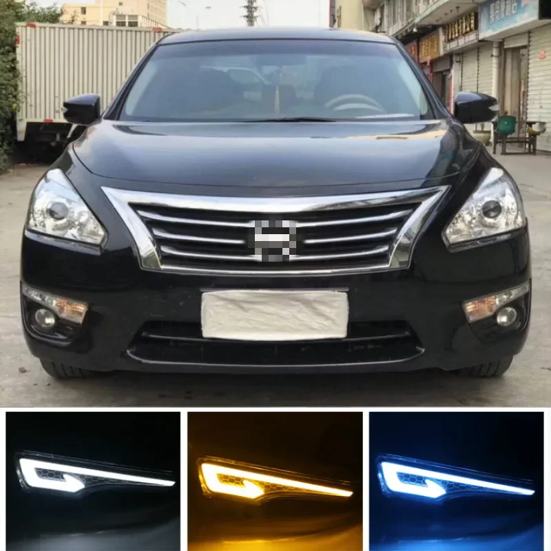 

1Pair For Nissan Altima Teana 2013 2014 2015 DRL Daytime Running Lights fog lamp cover headlight 12V Daylight