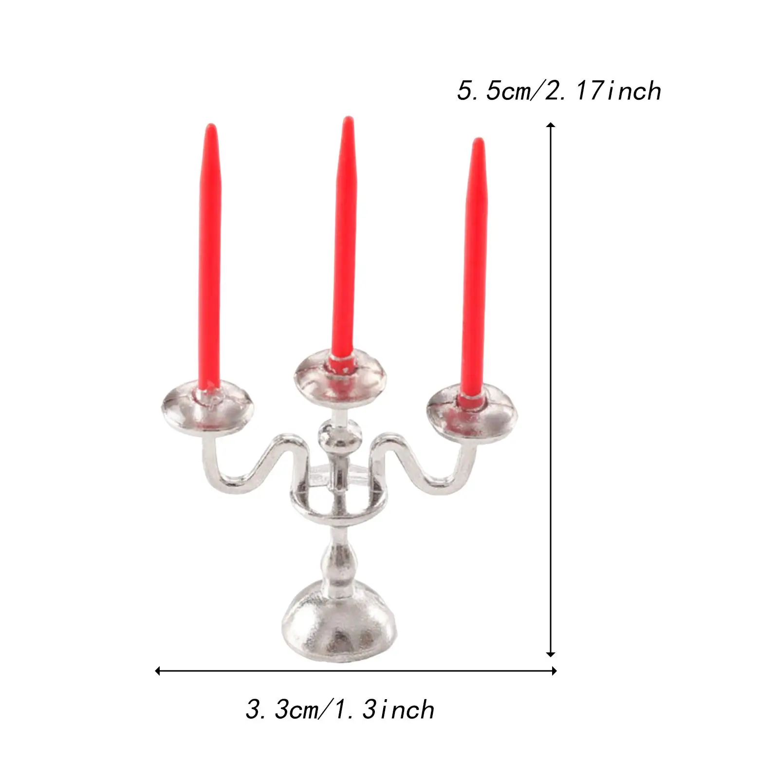 1/12 casa de bonecas castiçal em miniatura bonito casa de boneca castiçal candelabros ornamento para sala estar mesa peça central