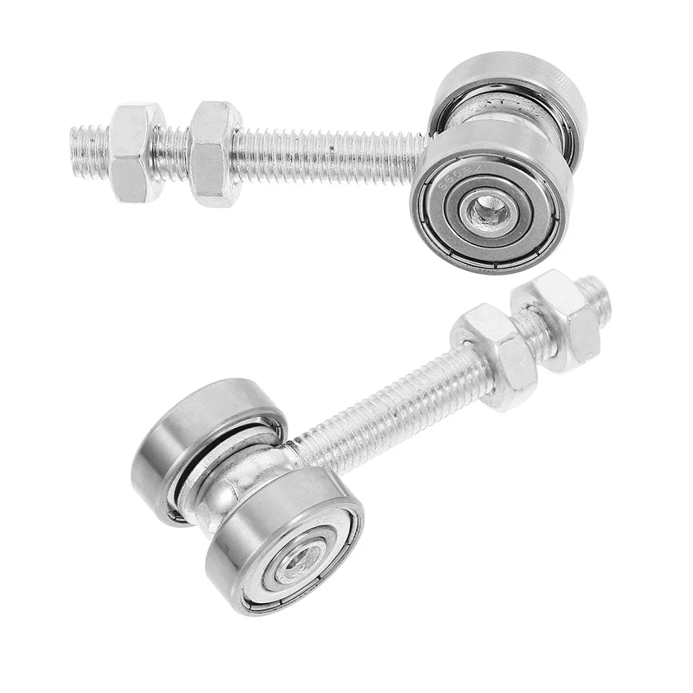 

2Pcs Sliding Door Guide Wheels Dual Bearing Heavy Duty Rollers Smooth Silent Operation Closet Barn Patio Door Replacement