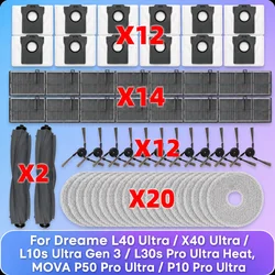 Fit For Dreame L10s Ultra Gen 3/ L40 Ultra/X40 Ultra/ L30s Pro Ultra Heat, MOVA P50 Pro Ultra/P10 Pro Ultra Brush Filter Mop Bag