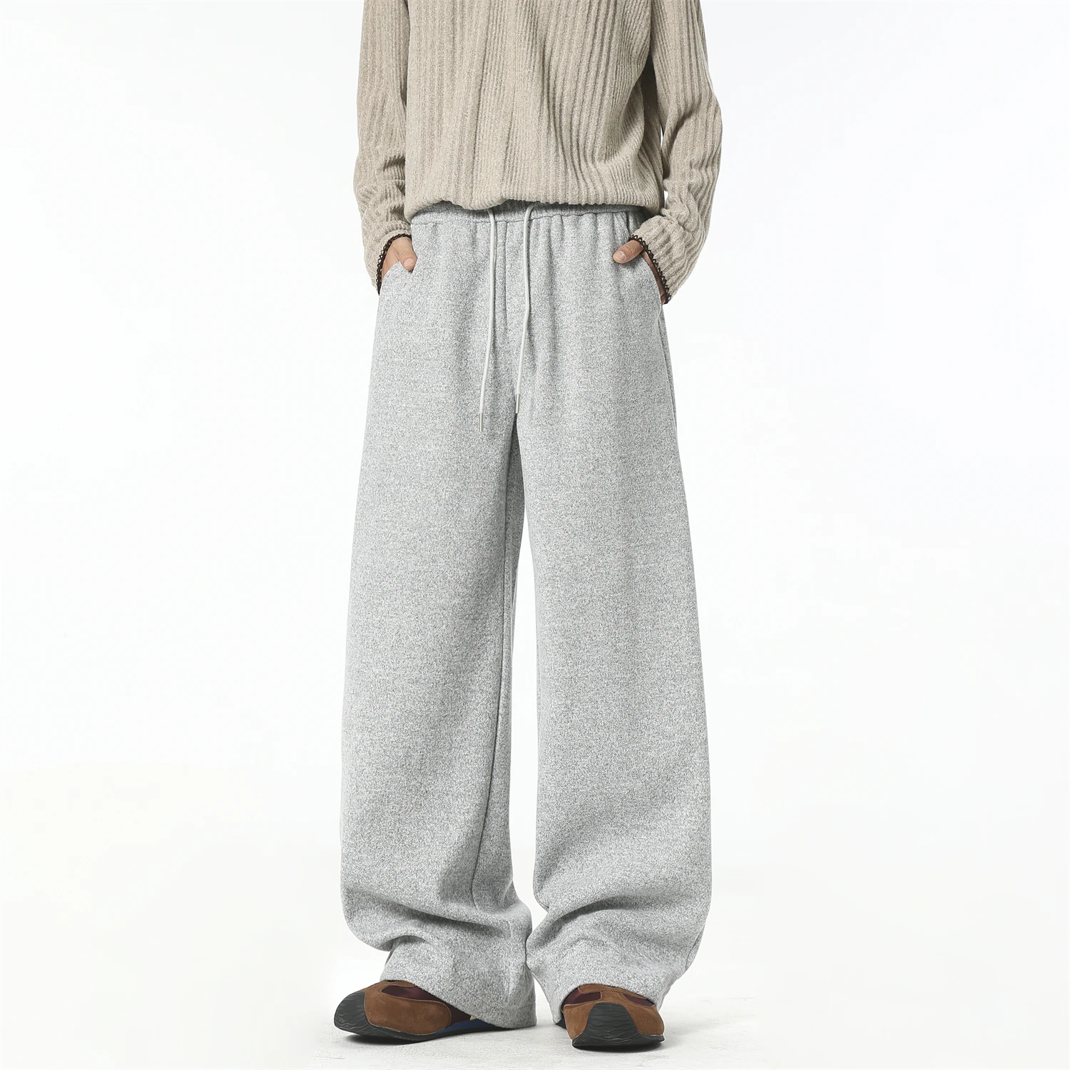 

Мужские модные спортивные брюки - однотонные повседневные брюки для весны и осени, минималистичные, универсальные, комфортные для повседневной носки