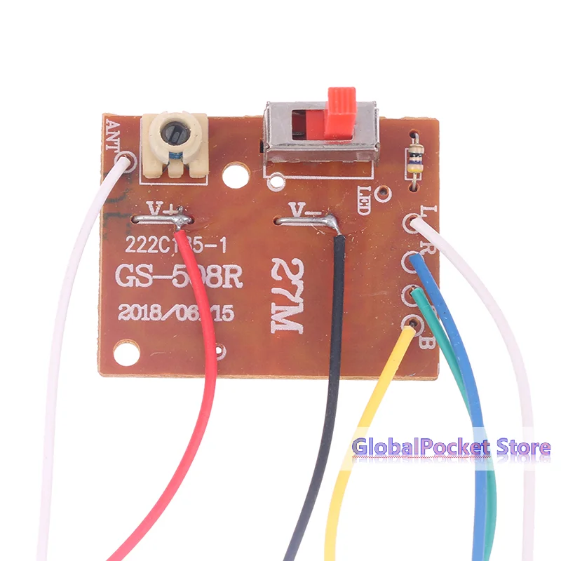 

[TG823]4CH RC Remote Control 27MHz Circuit PCB Transmitter and Receiver Board with Antenna Radio System for Car Toy