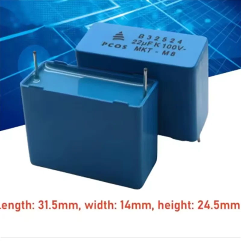 

2PCS 100V 22uF 226 63V B32524Q1226K Calibration capacitor thin film