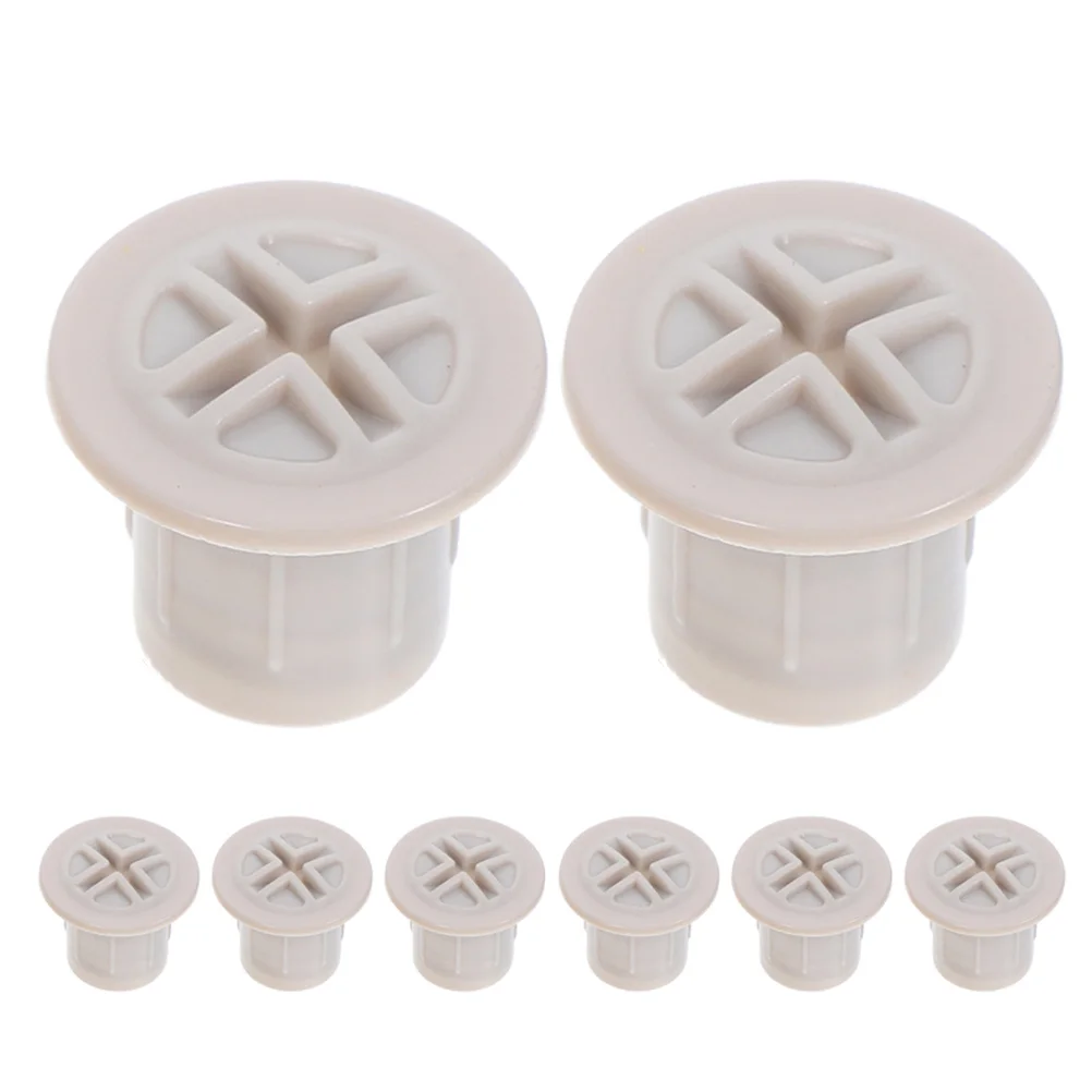 

8Pcs Kids Slide Fixing Screw Caps Plastic Replacement Parts Light Grey Safety Covers Kids Play Equipment Accessory