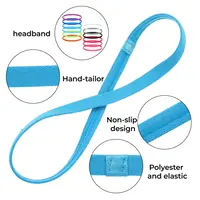 12 Pcs Thin Elastic Headbands Non Slip Sport Sweatbands for Running Soccer Basketball Cycling Workouts Gym Tennis Hiking Volleyb 2
