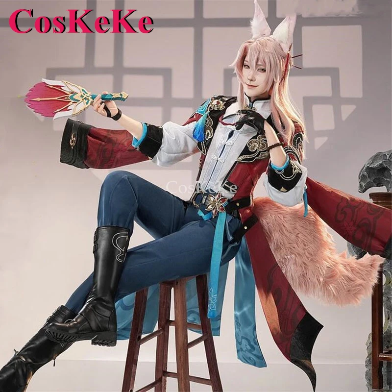 CosKeKe Jiaoqiu Cosplay Game Honkai: Star Rail Costume Handsome Fashion Combat Uniforms Activity Party Role Play Clothing S-XL