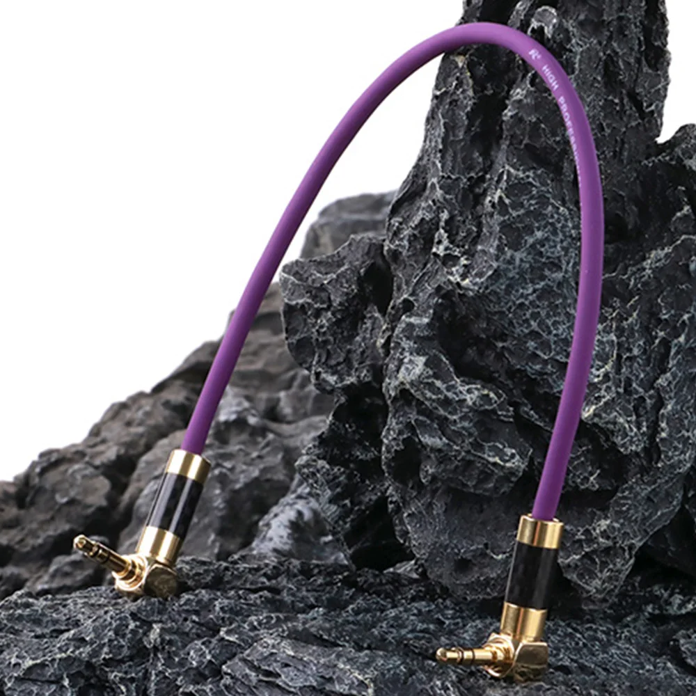 3.5mm Male to Male Stereo Audio Extension Cable,Right Angle 1/8\