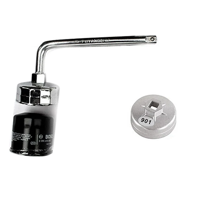 901 14 Flutes Cap Oil Filter Wrench 1/2 Inch Square Drive Oil Filter Tools Filter Socket Wrench Spanner Hand Tool