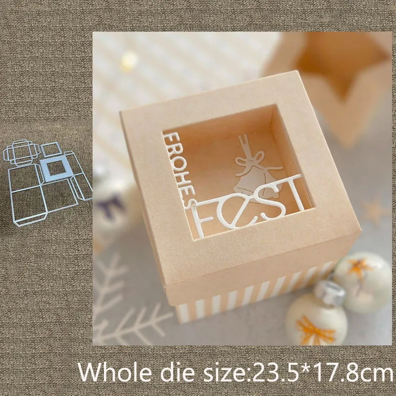 Neues Design Handwerk Metall Schablone Form Stanzform quadratische Box Dekoration Sammelalbum gestanzt Album Papier Karte Handwerk Prägung
