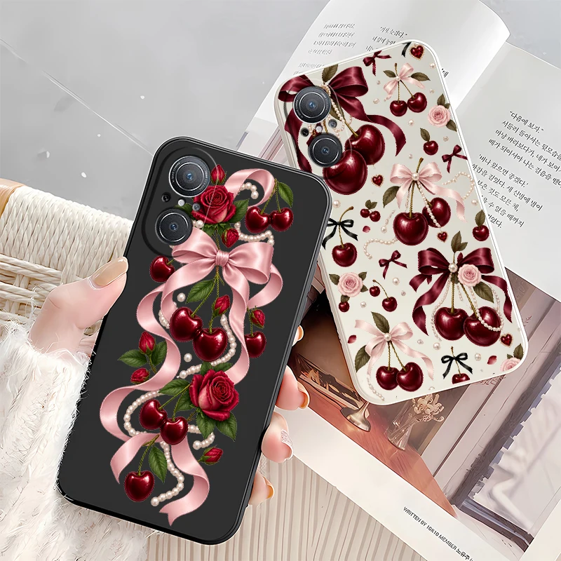 Cherry Fruits Case For Huawei Y9 Prime Y7 Pro 2019 Y7A Y9S Nova 6 9 SE 8i 5T 3i P20 P30 P40 Lite E P Smart Z Plus Soft TPU Coque - view 3