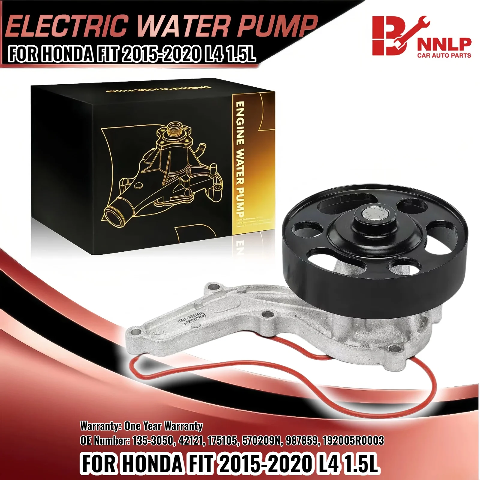 

Engine Water Pump for Honda Fit 2015 2016 2017 2018 2019 2020 1.5L 135-3050, 42121, 175105, 570209N, 987859, 192005R0003