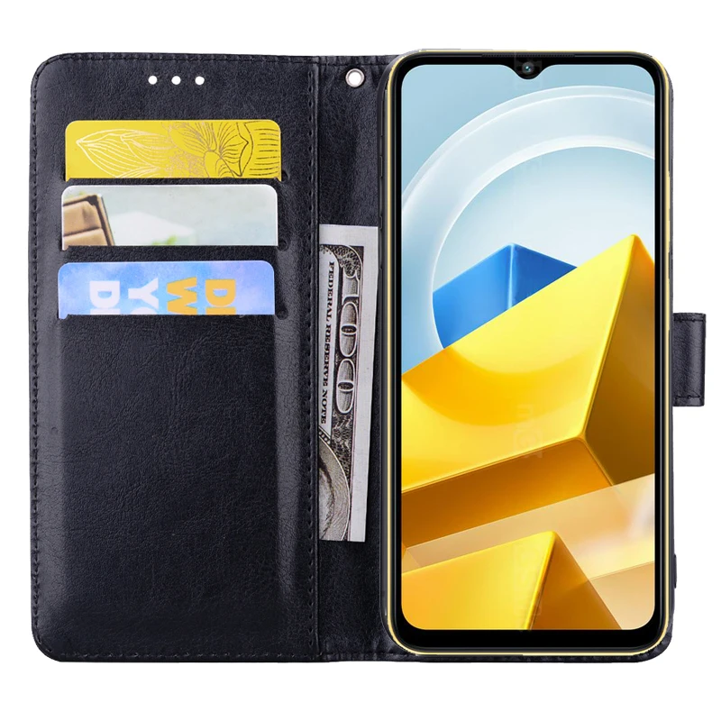 Funda Para For Poco M5 Case Wallet Magentic Protective Case Card Holder Phone Book Cover For Xiaomi Poco M5 M 5 6.58