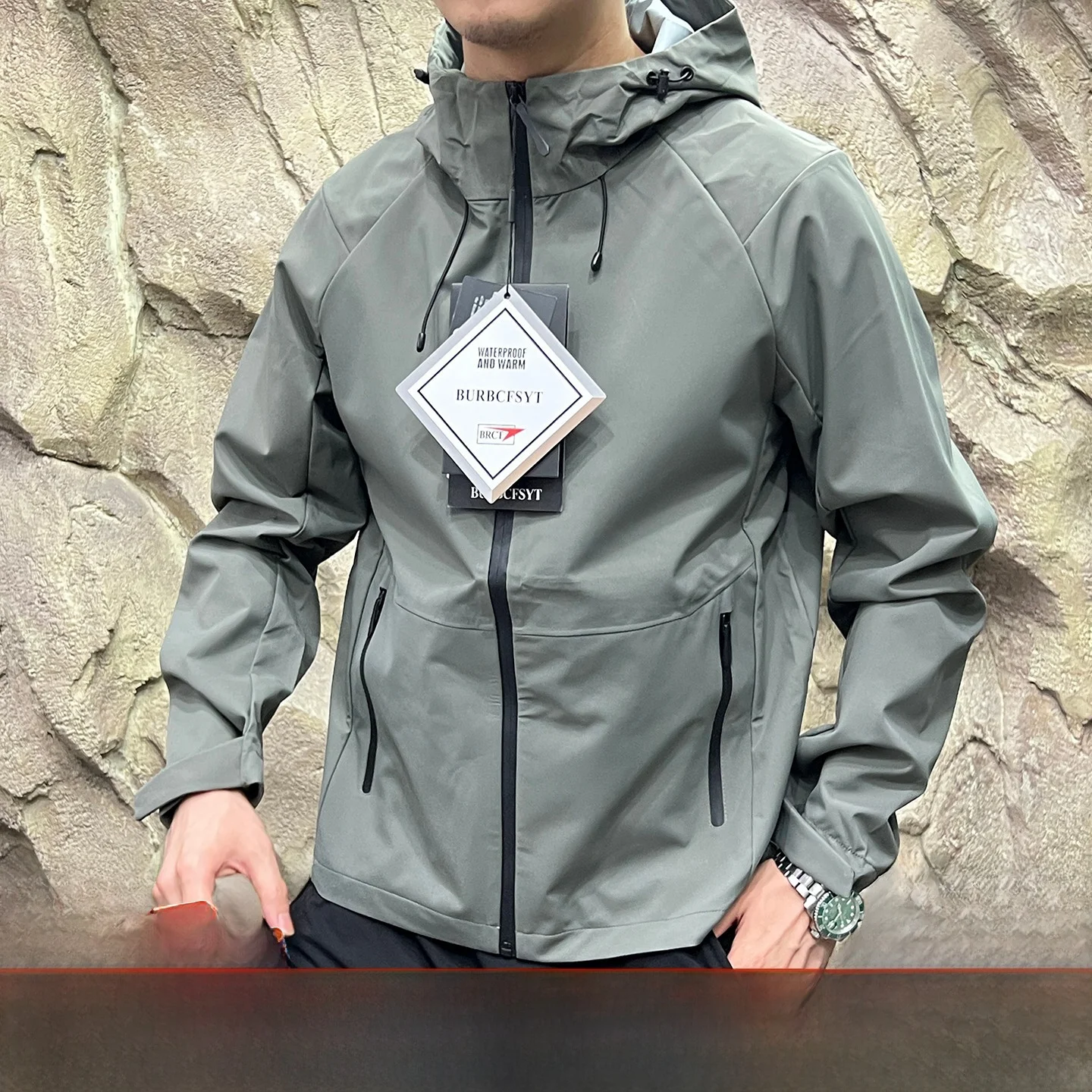 

Всепогодная серия, высококачественная встроенная лента для улицы, водонепроницаемая, ветрозащитная, с капюшоном, осенняя, модная, Busin Sle