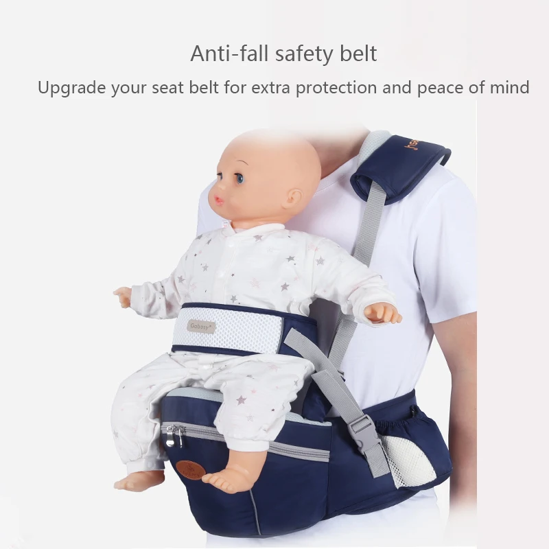 Baby Carrier with Hip Seat Ergonomic Newborn Infant Kids Multi-purpose Straps Sling Wrap Cotton Baby Waist Stool Carrier 0-36M