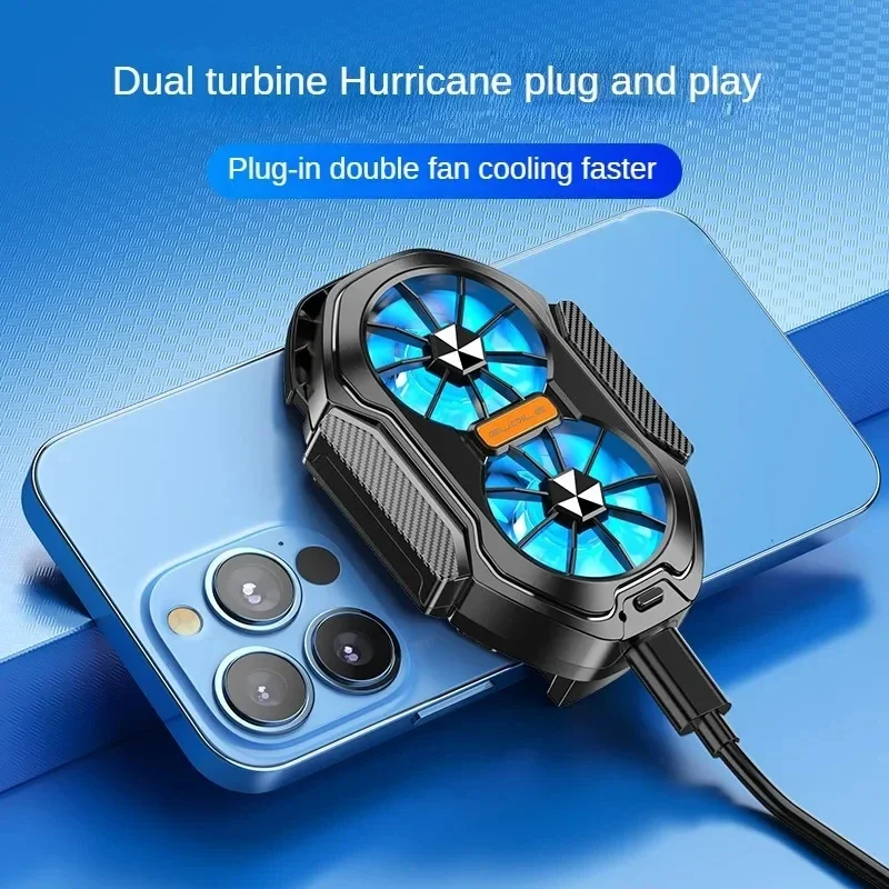 Universal Mobile Phone Rechargeability Radiator Cooler Fan Stronger Cooling Air Phone Radiator Mini Back Clip USB Radiator