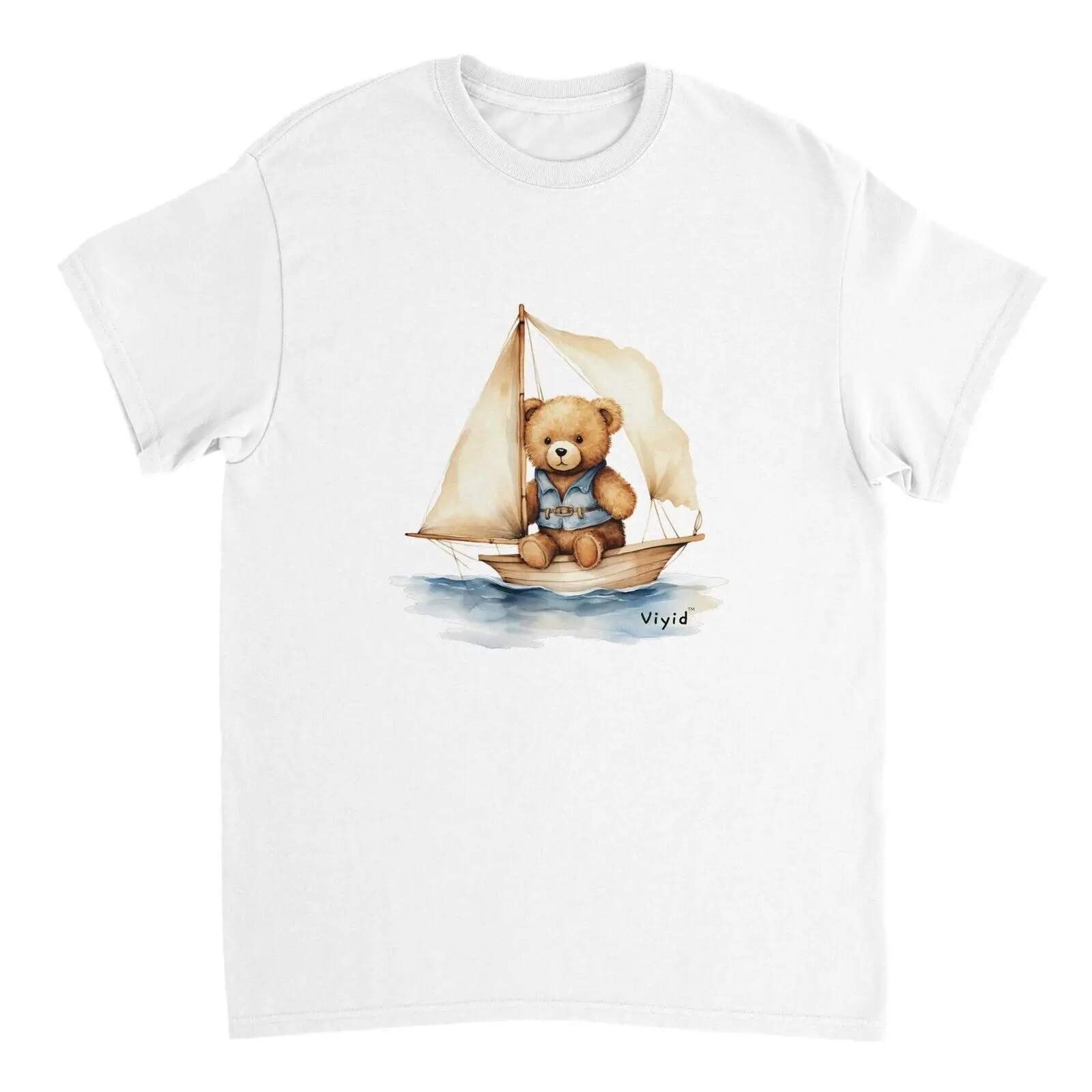 

(search Viyid for discounts) Unisex Sailing Boat Bear T-shirt Animal Lovers Gift