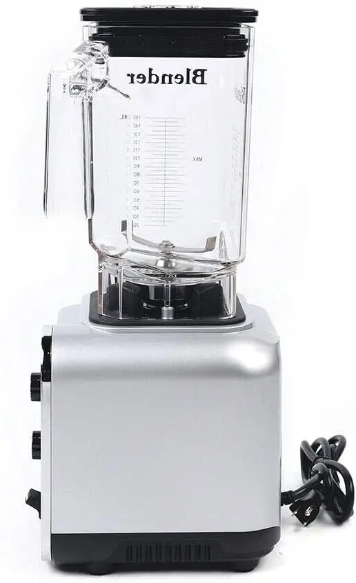 เครื่องปั่นกันเสียง,110V 2200W 1.5L Commercial น้ําผลไม้ Smoothie Maker พร้อม SHIELD Quiet Sound Enclosure สําหรับ Puree,ICE Crush,