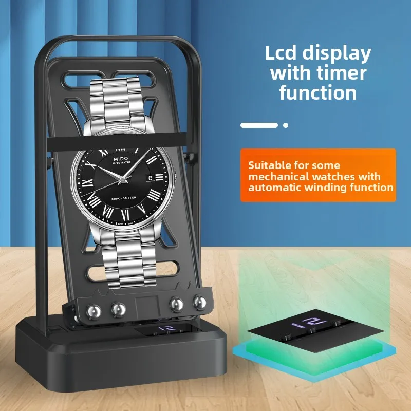 

Motorized Watch Winder Rotator, Self-Winding Watch Winder Box, Automatic Rotating Watch Storage Case, Watch Winder with Holder