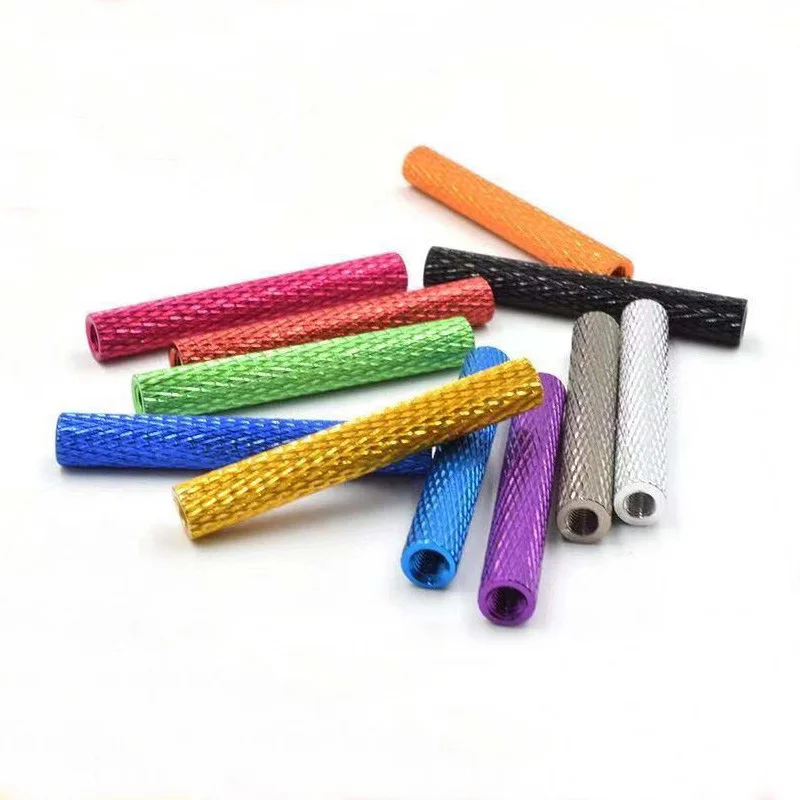 FPV Racing Drone Frame Standoff Columns Knurled Texture Isolation Support Double End Internal Thread M3 Aluminum Alloy Through H