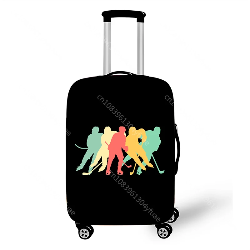 Ice Field Hockey Print Luggage Covers for Travel Elastic Suitcase Covers Travel Accessories Antidust Trolley Case Cover