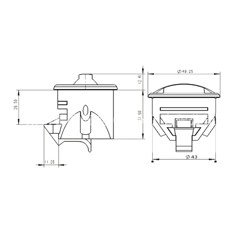 Serrure à bouton haute performance pour d'armoire, pour caravane camping-car G7ND