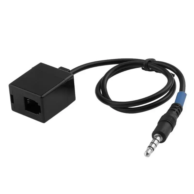 Adapter 3.5mm Portable Wire Universal Male Jack To Rj9 4p4c Female 2023 Connector Black With 3.5mm Trrs Male Port Converter New