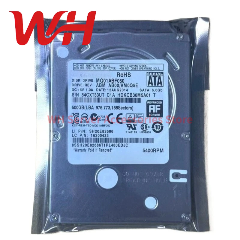 for Toshiba 500GB Internal 5400RPM 8MB 2.5 inch MQ01ABF050 2.5