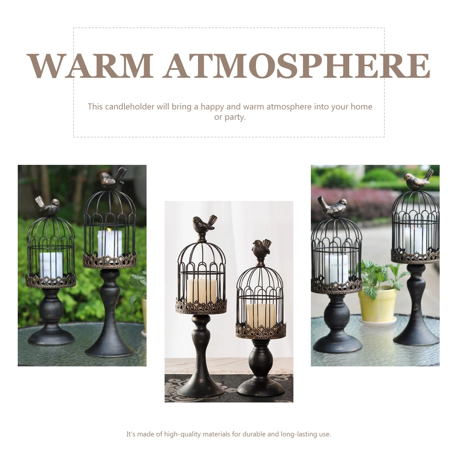 

Bird Cage C Holder Vintage Iron Retro Shape Creative Tea Light St Home Decor Bedroom Living Room Furniture Match Housewarming