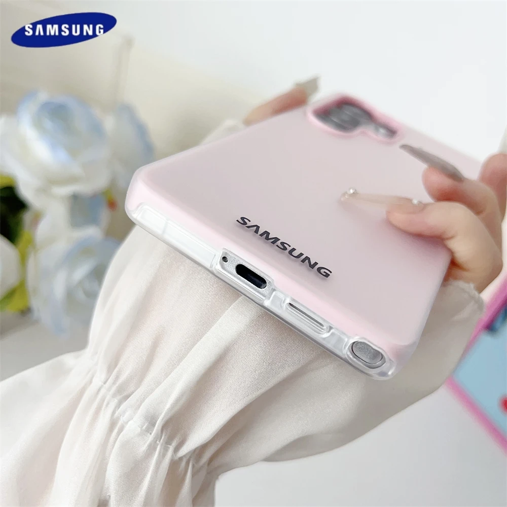 كاندي كولور جيلي 2 في 1 حافظة من السيليكون السائل لهاتف سامسونج جالاكسي S25 Plus S23 FE S24 S23 A54 A26 A15 A17 غطاء ناعم فائق غير لامع