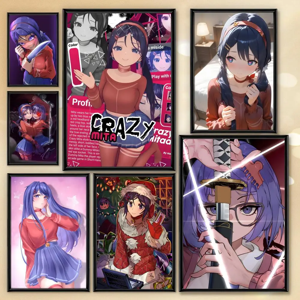 ملصق HD أنيمي موضوع ساخن المغني/OST/فيلم مقاوم للماء الذاتي عصا ديكور المنزل لعبة فيديو M-MiSide ميتا أنيمي #1