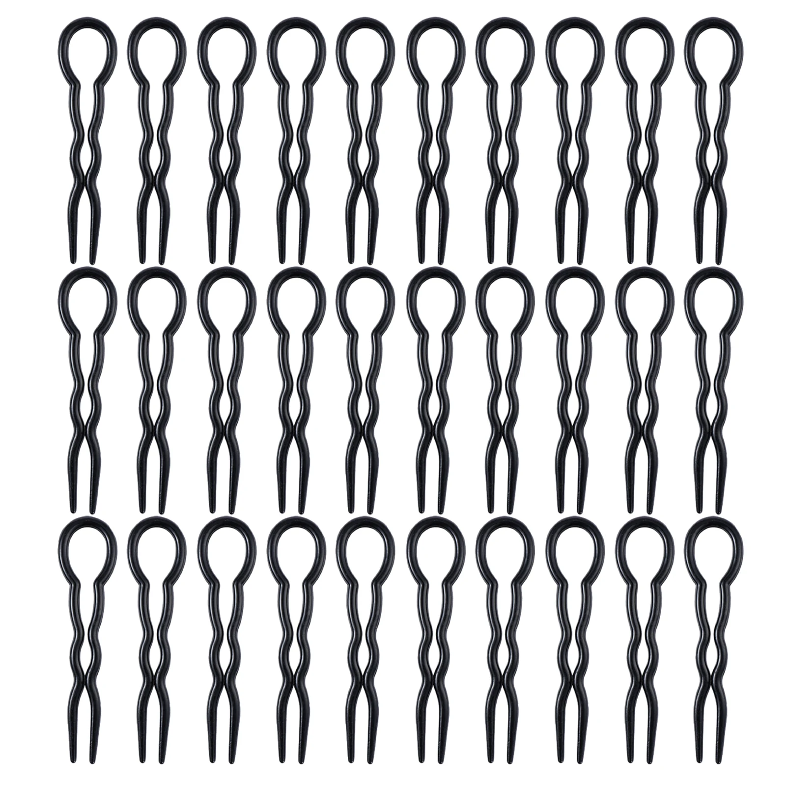 

30pcs U Shaped Pins Plastic Bun Hair Clips For Women Chignon Hairpin Stick Secure Styling Tools Hair Bun Accessories Updo Twists